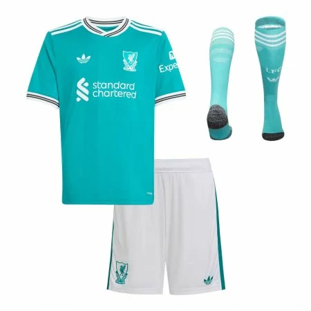 Liverpool Soccer Whole Kit Jersey + Short + Socks Replica Third Away 2025/26 Youth